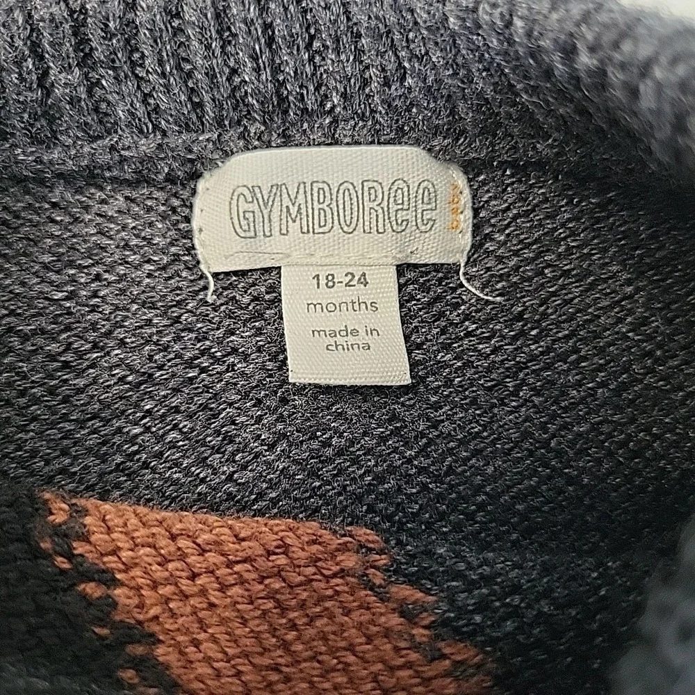 2018 GYMBOREE Baby Boy‎ Bolt Sweater Pullover Gray 18-24mo